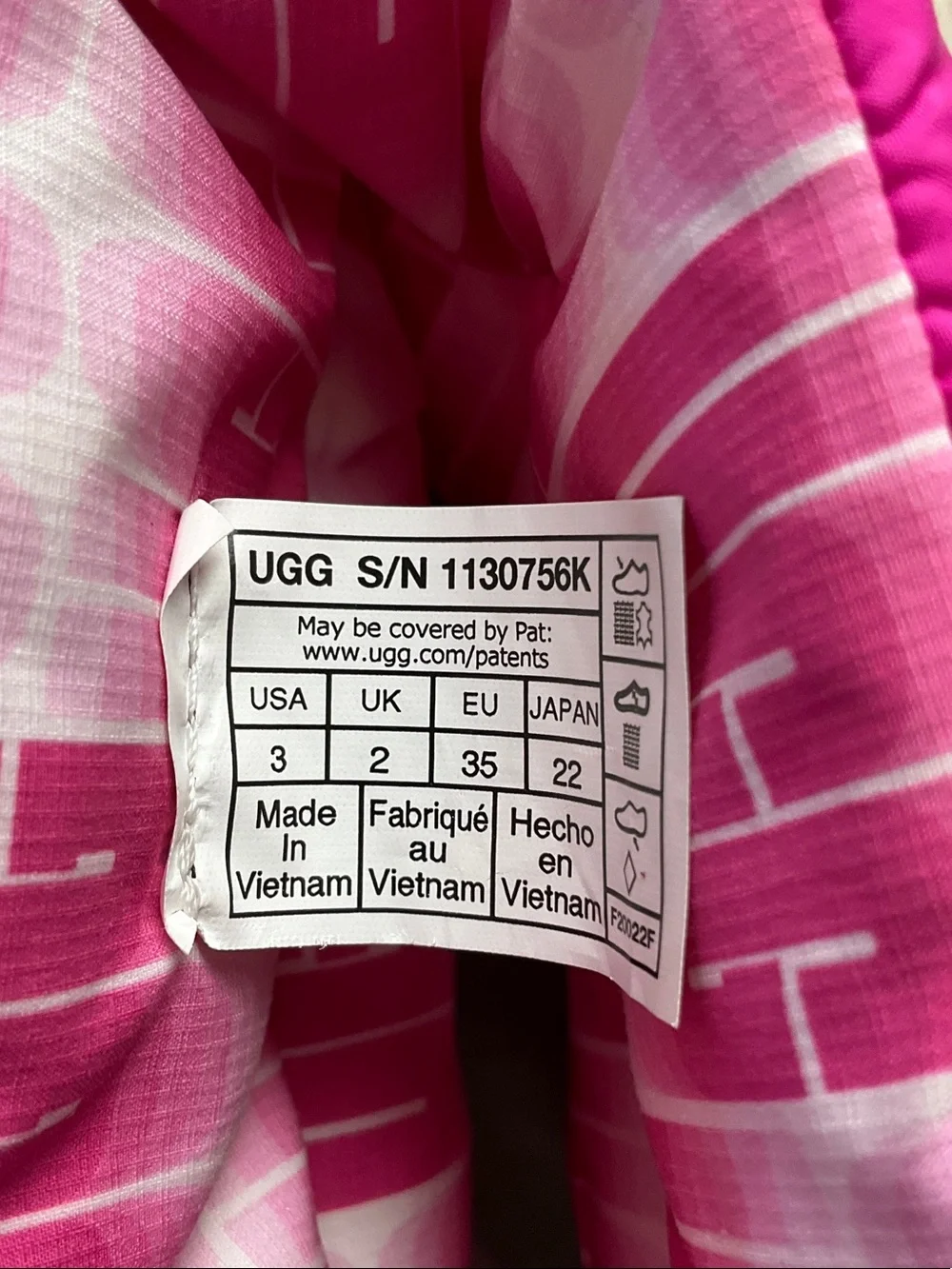 UGG Kids' Bailey Bow Maxi Hot Pink Size 3 Style#1130756K